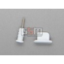 Заглушки захисту конектора зарядки і конектора навушників для iPhone 5, білі