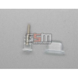 Заглушки защиты коннектора зарядки и коннектора наушников для iPhone 5, прозрачные  Заглушки защиты коннектора зарядки и коннектора наушников для iPhone 5, прозрачные