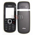 Корпус для Nokia 1661, чорний, China quality ААА, передня і задня панель