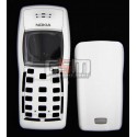 Корпус для Nokia 1100, 1101, білий, China quality ААА, передня і задня панель