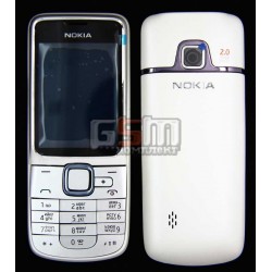 Корпус для Nokia 2710n, копия AAA, белый, с клавиатурой