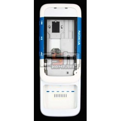 Корпус для Nokia 5300, синій, China quality ААА, повний комлект, слайдерний механізм