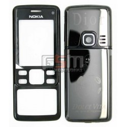 Корпус для Nokia 6300, черный, копия ААА, с орнаментом