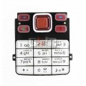 Клавиатура для Nokia 6300, красная, русская