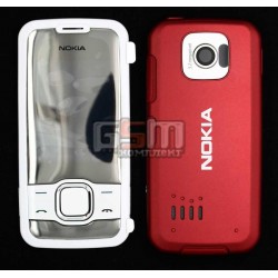 Корпус для Nokia 7610sn, красный, копия ААА, с клавиатурой