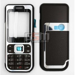 Корпус для Nokia 7360, коричневый, копия ААА, с клавиатурой