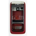 Корпус для Nokia E65, червоний, China quality ААА