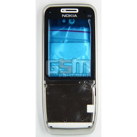 Корпус для Nokia E52, копия AAA, серебристый
