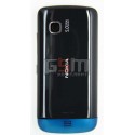 Корпус для Nokia C5-03, C5-06, черный, China quality ААА, с синей накладкой