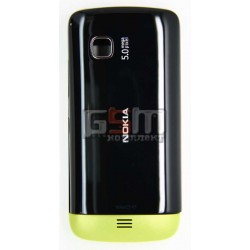 Корпус для Nokia C5-03, C5-06, чорний, China quality ААА, з зеленою накладкою