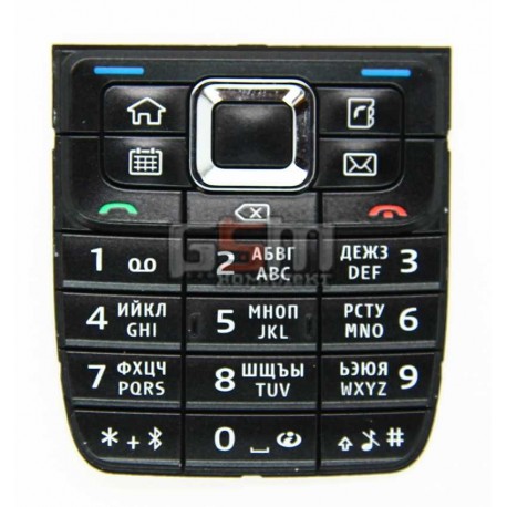 Клавиатура для Nokia E51, черная, русская