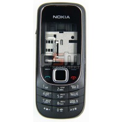 Корпус для Nokia 2323c, чорний, China quality ААА, з клавіатурою