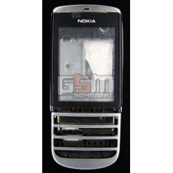 Корпус для Nokia 300 Asha, білий, China quality ААА