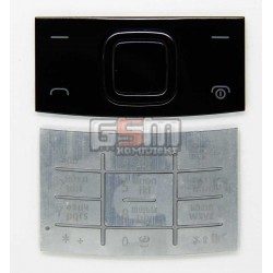 Клавиатура для Nokia X3-00, серебристая, русская, верхняя, нижняя