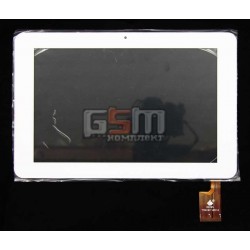 Тачскрин (сенсорный экран, сенсор ) для китайского планшета 10, 50 pin, с маркировкой TPC0187 VER1.0, для AMPE A10 3G, SANEI N10, Ritmix RMD-1025, SONY Ericsson T100, YARVIK 462, размер 263*173 мм белый