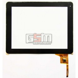 Тачскрин (сенсорный экран, сенсор) для китайского планшета 9.7, 12 pin, с маркировкой WJ-DR97010, для DNS AirTab M973G, размер 236 x 183 mm, черный