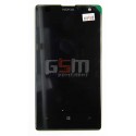 Дисплей для Nokia 1020 Lumia, черный, с тачскрином (модуль)
