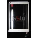 Тачскрин (сенсорный экран) для iPad Mini, с защитным стеклом,с МИКРОСХЕМОЙ белый