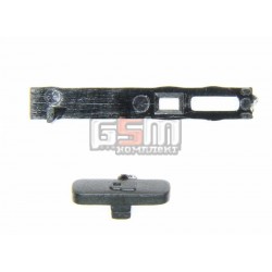 Пластик кнопки блокировки телефона для Nokia X6-00, черный Пластик кнопки блокировки телефона для Nokia X6-00, черный