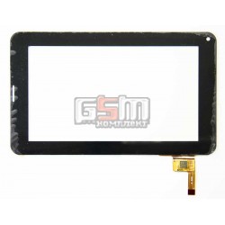 Тачскрин (сенсорный экран, сенсор) для китайского планшета 7, 12 pin, с маркировкой -8-6221 , JYT ZET6221, TPT-070-128 KDX, для TEAC accord 711, Impression ImPAD 4113, черный