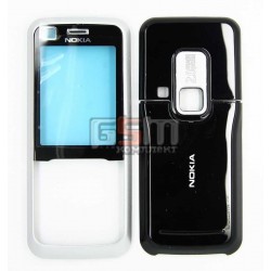 Корпус для Nokia 6120c, 6121c, серебристый, high-copy, передняя и задняя панель