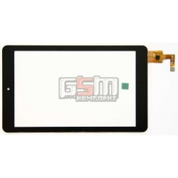 Тачскрин (сенсорный экран, сенсор) для китайского планшета 7, 10 pin, с маркировкой AD-C-700594-FPC, для Impression ImPAD 8213 , iconBIT NetTAB Matrix HD White (NT-0708M), размер 181 x 108 mm, черный