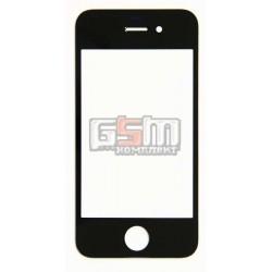Стекло дисплея для iPhone 4S, чорне