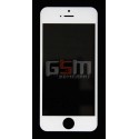 Стекло дисплея для iPhone 5, iPhone 5S, iPhone SE, белое