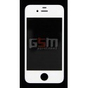 Скло дисплея для iPhone 4S, біле