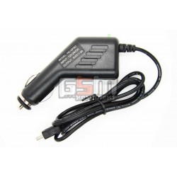 Автомобильное зарядное устройстово для GPS навигатора, (12В, 1.5А), mini usb