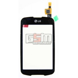 Тачскрин для LG P500, черный Тачскрин для LG P500, черный