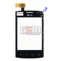 Тачскрін для LG E410 Optimus L1x II, чорний Тачскрін для LG E410 Optimus L1x II, чорний