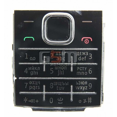 Клавиатура для Nokia X2-00, черная, русская