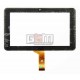 Tачскрин (сенсорный экран, сенсор) для китайского планшета 7", 30 pin, с маркировкой FM707001KC, размер 186*111 мм, черный