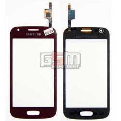 Тачскрин для Samsung S7270 Galaxy Ace 3, S7272 Galaxy Ace 3 Duos, красный