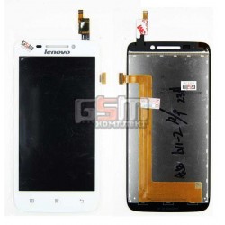 Дисплей для Lenovo S650, белый, с тачскрином