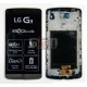 Дисплей для LG G3 D855, серый, с передней панелью, с тачскрином