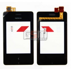 Тачскрин для Nokia 500 Asha Dual Sim, черный Тачскрин для Nokia 500 Asha Dual Sim, черный
