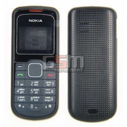 Корпус для Nokia 1202, черный, high-copy, с клавиатурой