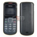 Корпус для Nokia 1202, High quality, чорний, з клавіатурою