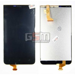 Дисплей для HTC Desire 501, черный, с сенсорным экраном (дисплейный модуль)
