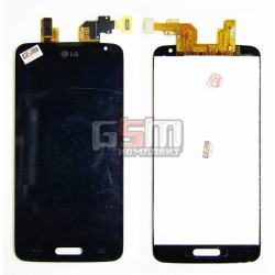 Дисплей для LG D405 Optimus L90, D415 Optimus L90, черный, с тачскрином (модуль)