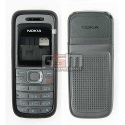 Корпус для Nokia 1208, черный, копия ААА, с клавиатурой Корпус для Nokia 1208, черный, копия ААА, с клавиатурой
