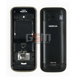 Корпус для Nokia C5-00, копия AAA, черный
