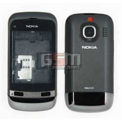 Корпус для Nokia C2-03, черный, копия ААА