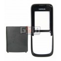 Корпус для Nokia 2630, черный, China quality ААА, передняя и задняя панель