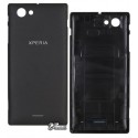 Задняя панель корпуса для Sony ST26i Xperia J, черная