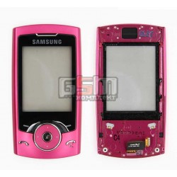 Передняя панель корпуса для Samsung U600, розовый, с верхним клавиатурным модулем