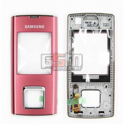 Передняя панель корпуса для Samsung J600E, розовый, с верхним клавиатурным модулем