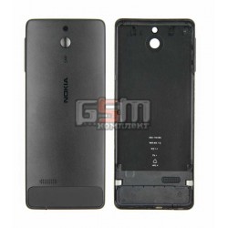 Задня панель корпусу для Nokia 515 Dual Sim, чорна, з боковими кнопками